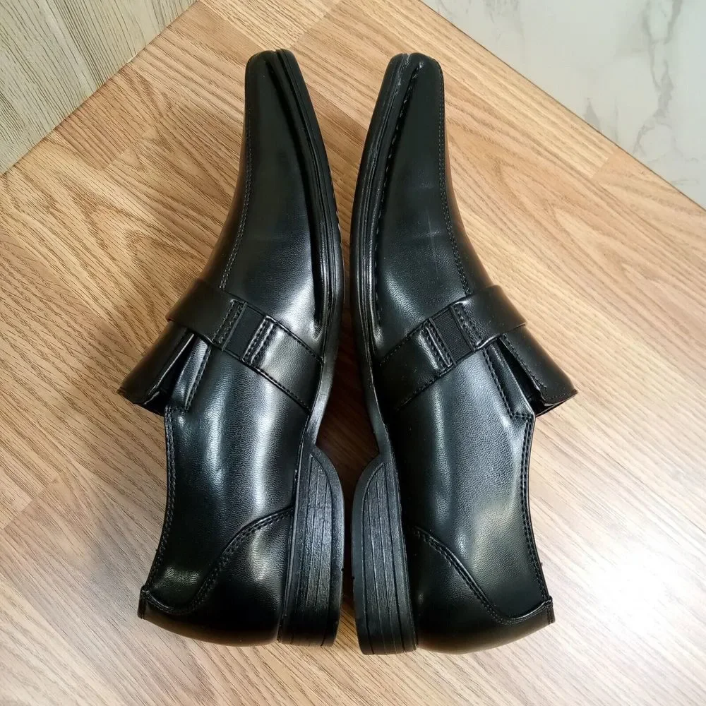 Bruno Marc Mens Sz 9‎ EU 42 Giorgio 3 Black Oxford Slip On Leather